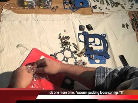 Holley 4150 Street HP carb rebuild- Quickfuel 3-302 Kit contents-Part 2/3