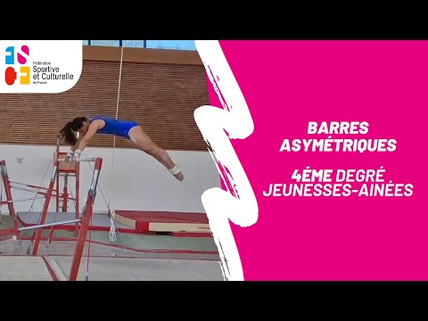 Gymnastique féminine : barres asymétriques 4éme degré jeunesses-ainées