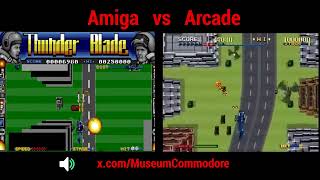 Thunderblade, Commodore Amiga vs the Arcade Original