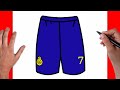 HOW TO DRAW RONALDO SHORT EASY | DRAWING STEP BY STEP