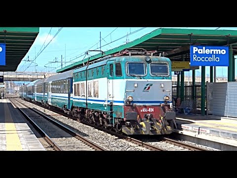 [HD - Treni] E656.024 + Treno ICN 1964 per Milano Centrale in transito a Palermo Roccella!