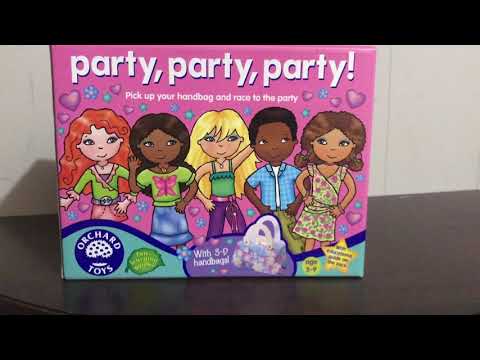 Party! Party! Party! Game by Orchard Toys - School age level  SLP SLPA
