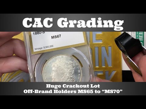 CAC Grading (CACG) Open Box - Huge Crackout Session - Off-Brand Holders MS65 to "MS70" Morgans