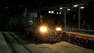 preview picture of video '2015/01/10 湖西線 & 北陸本線 521系 近江塩津駅 / Kosei & Hokuriku Lines: 521 Series at Omi-Shiotsu'