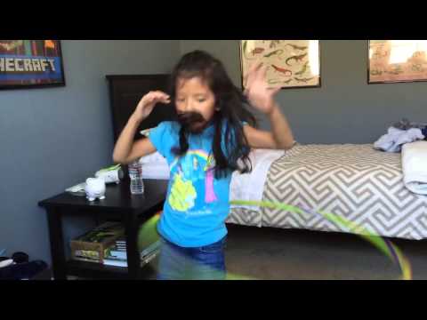 Danger:  Mia hula hooping