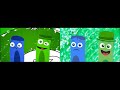 Color Crew All About Colors Green Blue Season 1 Episode 2 Comparison