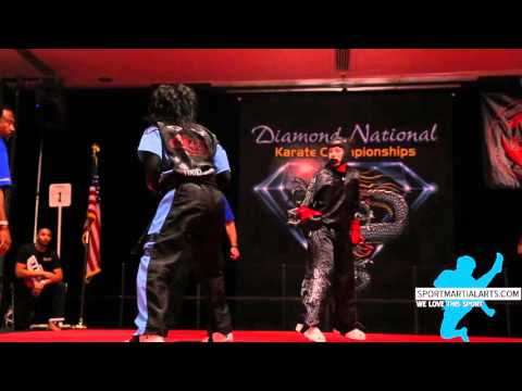 Melanie Ortiz v Gina Thornton - Wm Sparring - 2015 Diamond Nationals