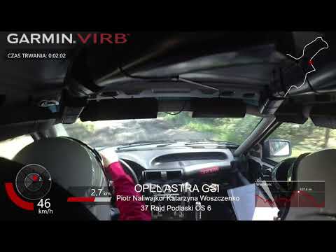 ONBOARD 37 Rajd podlaski  OS6  Piotr Naliwajko  Katarzyna Woszczenko  Opel Astra GSI