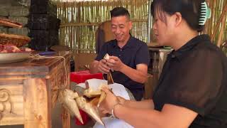 端午将至，小谭家提前包好粽子，用笋壳来这样包你们见过吗 #我的乡村生活 #农村美食 #端午节 #粽子#小小譚 #農村生活 #美食