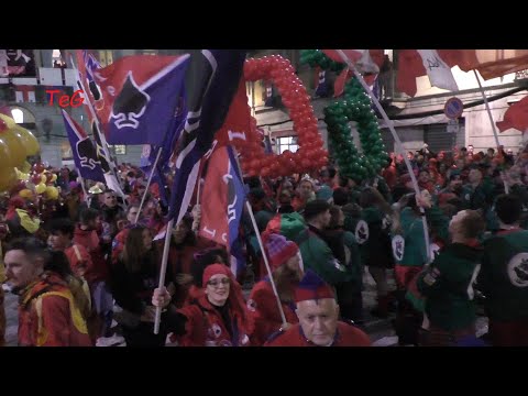 Le bandiere degli aranceri - Carnevale Ivrea 2023