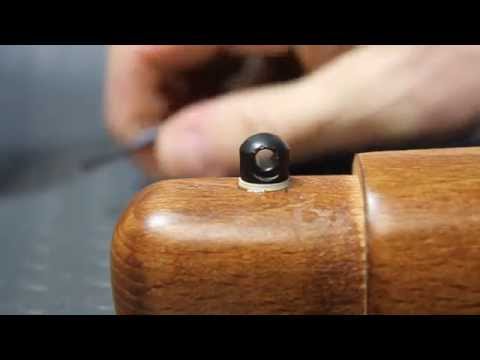 How to install swivel sling studs on a rifle stock: Ruger 10/22