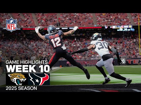 Jacksonville Jaguars vs. Houston Texans Game Highlights | NFL 2025 Season Week 10