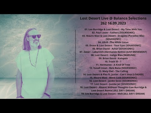 Lost Desert Live @ Balance Selections 262 16.09.2023 with tracklist