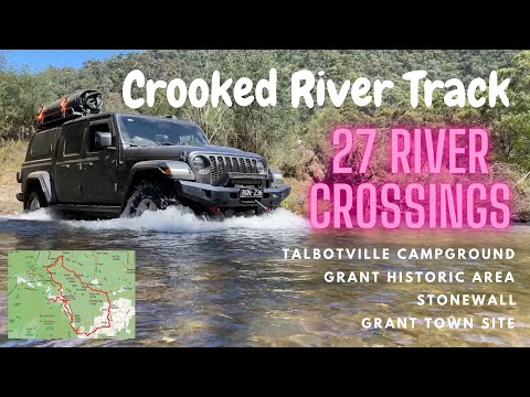 Crooked River Track via Talbotville, Stonewall and Grant in a Jeep Gladiator, Victorian High Country