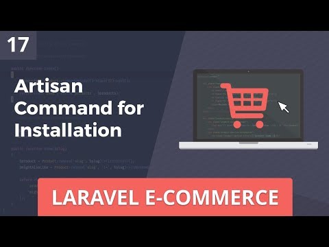 Laravel E Commerce Artisan Command for Installation Part 17