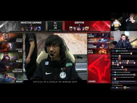 LS and Atlus commentate IG vs GRF - Game 1 - Quarter finals, Worlds 2019