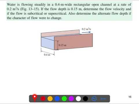 Fluid  Mechanics L12: Problem-1 Worked Solution