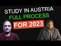 Austria Study Permit Process For 2023 I Free Education I Required Documents
