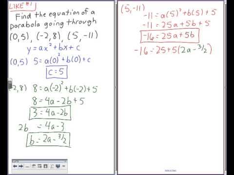 MCR3U - Unit 1 Test Review - Part 2 of 3