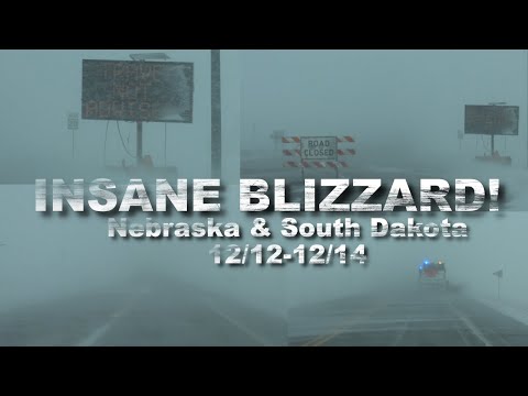 INSANE BLIZZARD/HEAVY SNOW - Nebraska & South Dakota - 2022