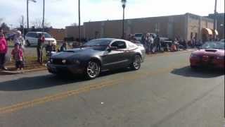 preview picture of video 'Gibsonville, NC Christmas Parade 2012 - Mustangs of Burlington'