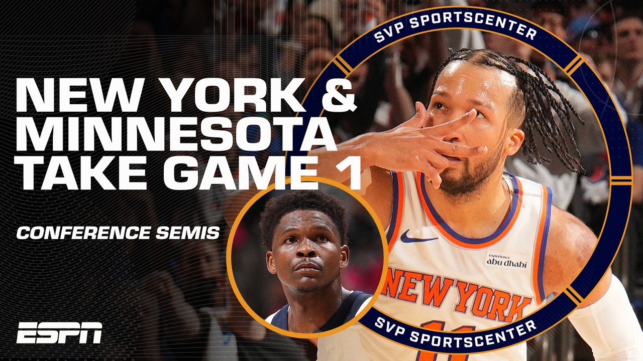 GAME 1 REACTIONS 🍿 Wolves SPOIL Wemby’s historic night & Knicks DOMINATE the 76ers 😤 | SC with SVP