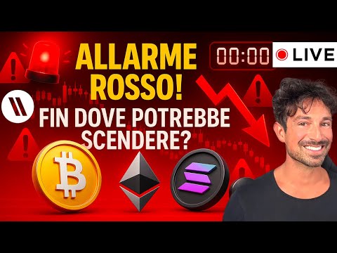 BITCOIN, CRYPTO: ALLARME ROSSO!! FIN DOVE POTREBBE SCENDERE?
