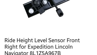 how to replace Rear Ride Height sensor 2007 up Navigator & Expedition