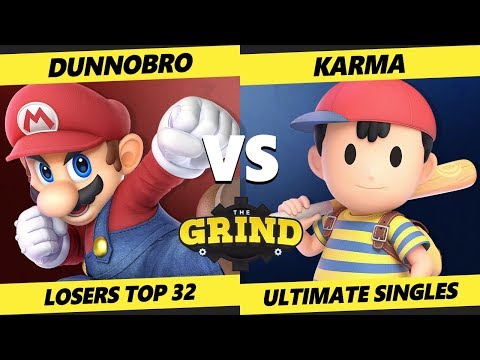 Smash Ultimate Tournament - Dunnobro (Mario)  Vs. KARMA (Ness) - The Grind 77 SSBU Losers Top 32