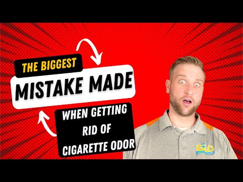 How NOT to get rid of Cigarette Smoke Odor