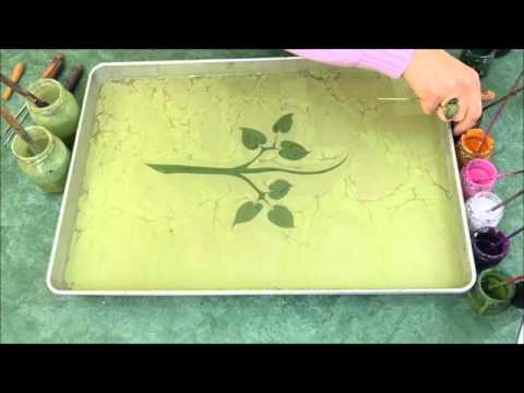 Ebru Art by Sevim Surucu - Gül Ebrusu