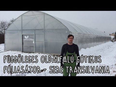 Függőleges oldalfalú gótikus fóliasátor - Sere transilvania