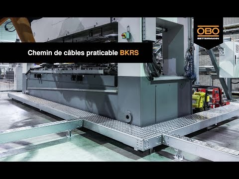 Montage chemins de câbles praticable BKRS