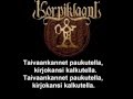 Korpiklaani - Uniaika (lyrics) 