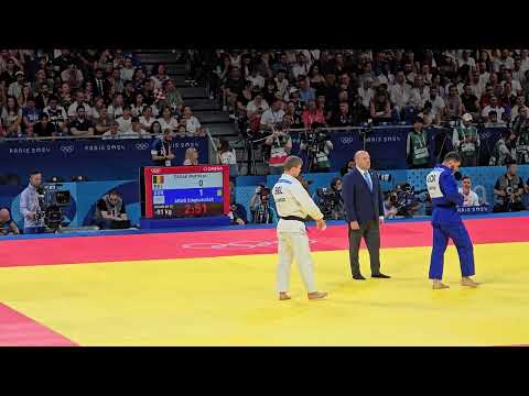 Paris 2024 Judo Men -81 kg Elimination Round of 64 - Matthias CASSE vs Sibghatullah ARAB