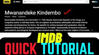 How to Create Your IMDb Account: A Guide for Artists & Authors