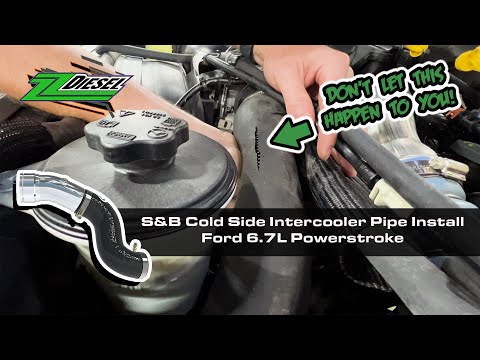S&B Cold Side Intercooler Pipe Install, Ford 6.7L Powerstroke