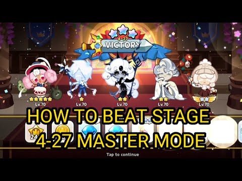 HOW TO BEAT STAGE 4-27 MASTER MODE AUTO (COOKIE RUN KINGDOM)