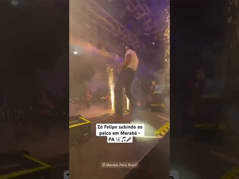Zé Felipe subindo ao palco em Marabá - PA #zefelipe #shorts