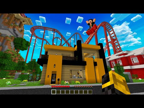 LA CASA DE MASSI se CONVIERTE en un PARQUE DE ATRACCIONES en MINECRAFT 😱