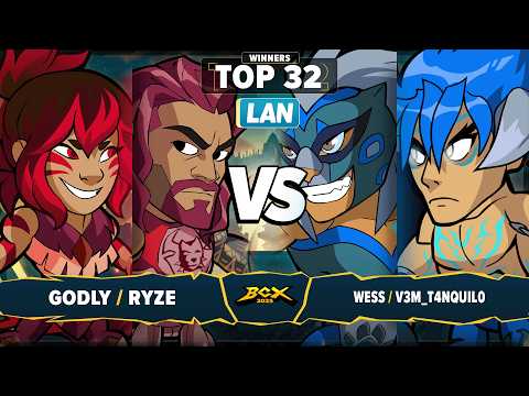 Godly & Ryze vs Wess & V3M_T4NQUIL0 - Top 32 - Brawlhalla World Championship 2025 - LAN 2v2