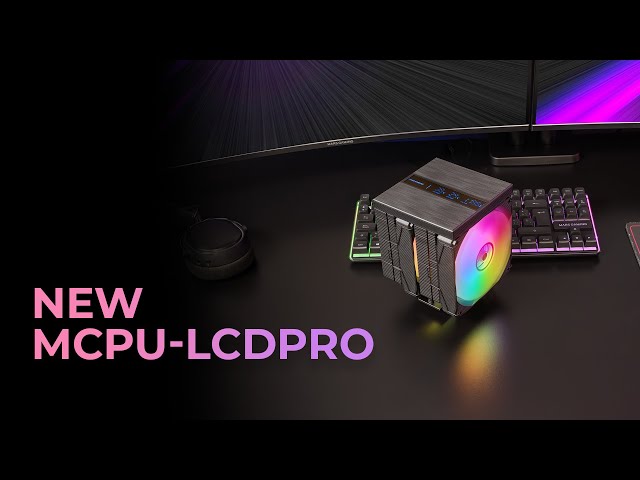 Mars Gaming MCPU-LCDPRO Disipador CPU 380W 8x Heatpipes 2x Ventiladores 120mm Pantalla LCD XL Blanco video