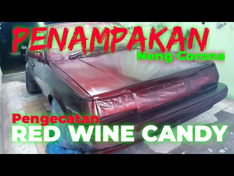 Pengecatan Toyota Corona Exsaloon Red Wine Candy