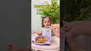 What My Toddler Eats for Lunch in a Week 🍅 #shorts