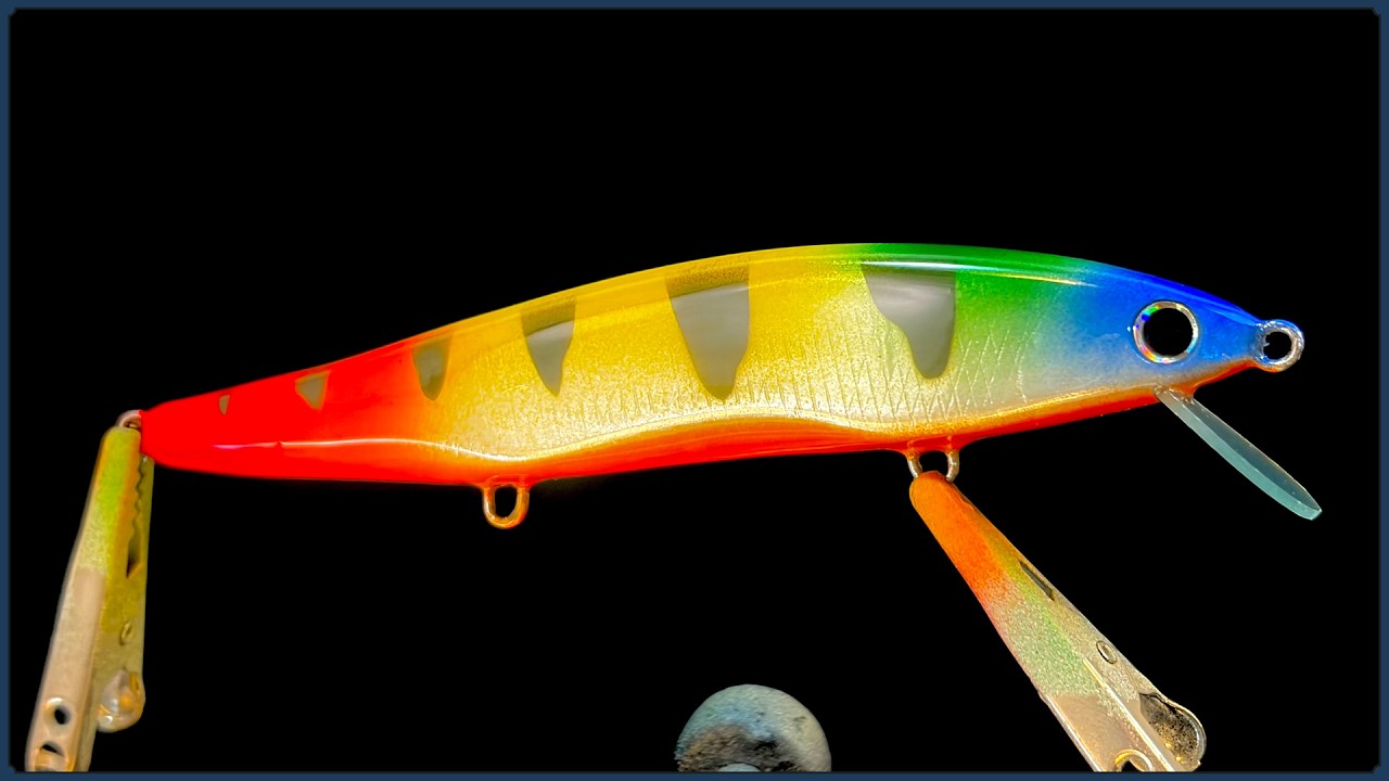 Ideas for painting lures : Yellow, orange, red, green, blue and olive green.