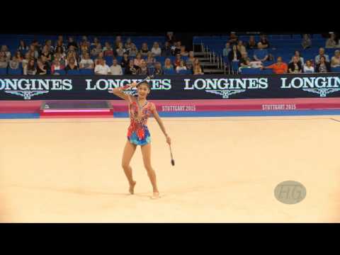 LIU Jiahui (CHN) 2015 Rhythmic Worlds Stuttgart - Qualifications Clubs