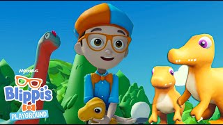 Blippi Dinosaur Song | Blippi Roblox Educational Gaming Videos for Kids