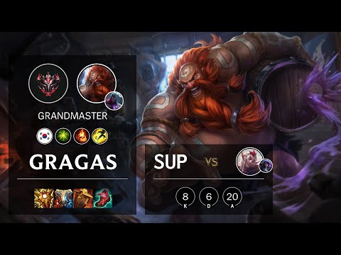 Gragas Support vs Rakan - KR Grandmaster Patch 11.12