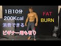 1日たった10分で200キロカロリー消費できる‼[BURN WORKOUT]
