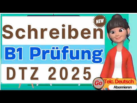 DTZ TELC B1 Breif 2025 _ B1 Test Schreiben _ Prüfung B1